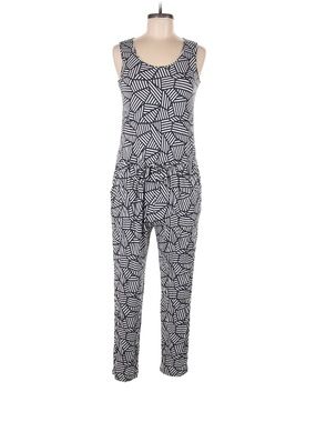 SPRZ NY Uniqlo navy & White Geometric Sleeveless Jumpsuit size xs women’s